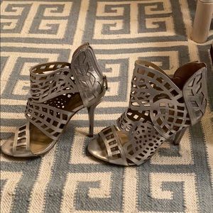 BCBG MaxAzria Silver Heels